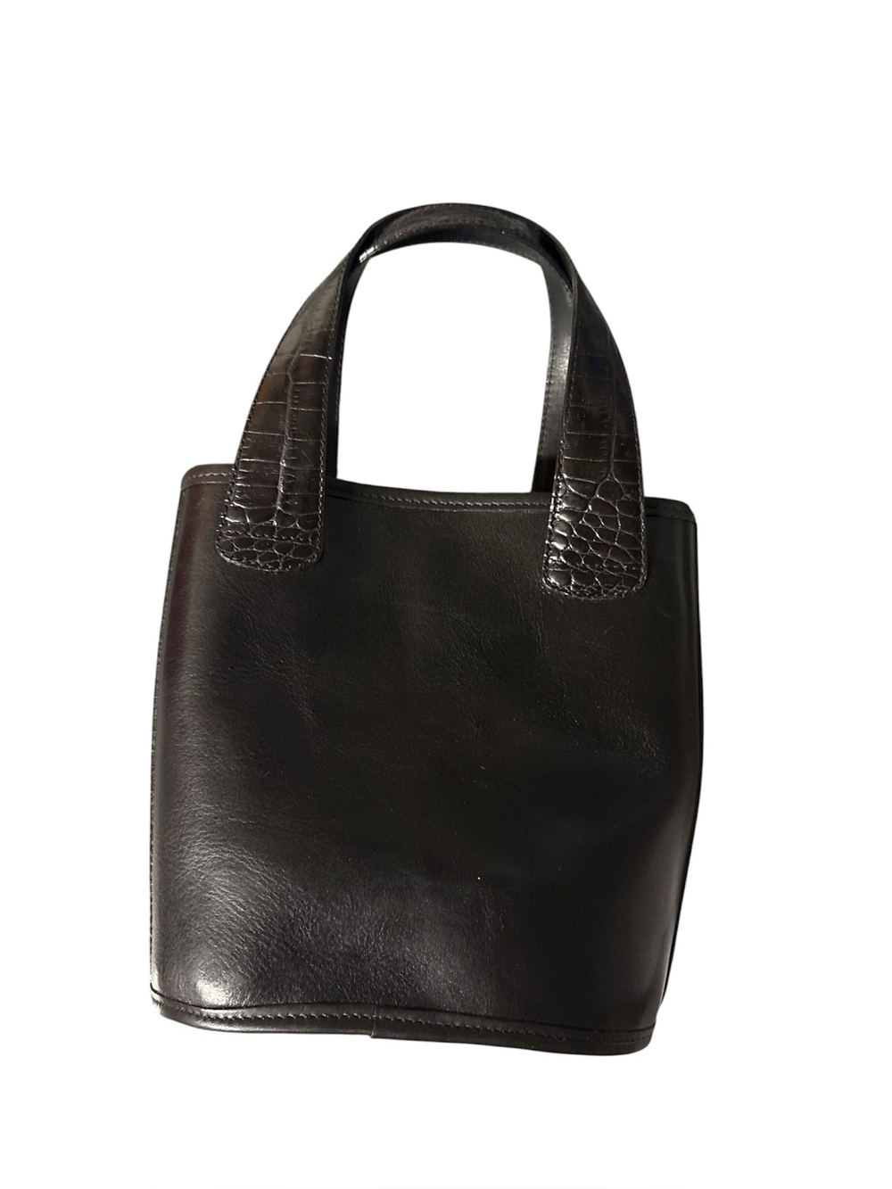 Brighton Black Leather Floral Embossed Tote - Picture 2 of 10